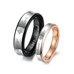 Fashion Black Plated His & Hers Gold-...