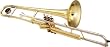 Jupiter 530 Series C Valve Trombone, Lacquer Yellow Brass Bell