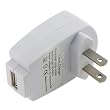 White Universal USB Travel Wall Charger Adapter White Universal USB Travel Wall Charger Adapter