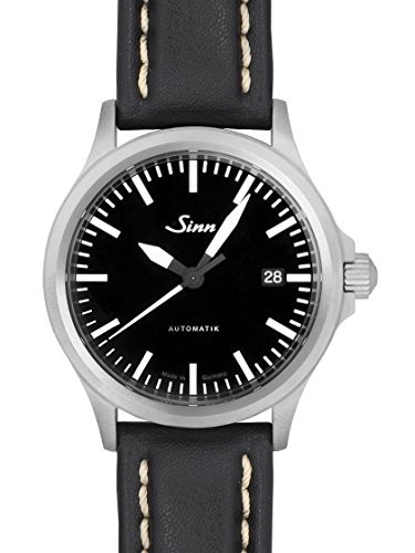[ジン] SINN 腕時計 model556M SS/レザー (白ステッチ) メンズ 新品 [並行輸入品]
