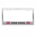 Dixie Chick Confederate Rebel Metal License Plate Frame Tag Holder