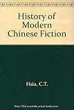 A history of modern Chinese fiction