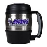 MLB Colorado Rockies 52-Ounce Stainless Steel Macho Travel Mug with Bottle Opener