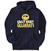 Hoodie Mens Navy Blue " crazy about Gujarati " Languages