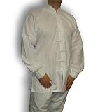 Light weight white cotton tai chi suit size 190cm