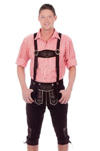 Edelnice Bavarian Lederhosen darkbrown 52