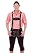 Bavarian Traditional Leather Trousers Lederhosen with Suspenders Darkbrown