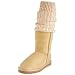 Australia Luxe Collective Women's Almost Famous Short Sheepskin Boot With Stocking,Sand,11 M US