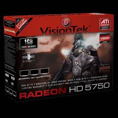 VisionTek Radeon 5750 1 GB DDR5 PCI Express Graphics Card 900301 Red