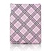 Ipad 2 Hard Plastic Back Case Grid Gyrosigma (Purple/black)