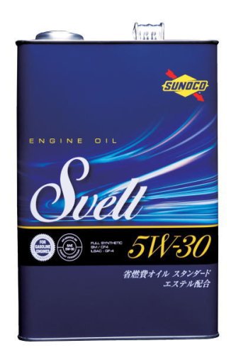 エンジンオイルSUNOCO スノコ 高性能 100％ 化学合成エンジンオイル Svelt 5W-30 API-SM GF4 4L
