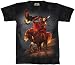 Sports : Indianer Reiter mit Adler - T-Shirt aus USA - handgebatikt, 100% Baumwolle