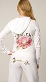 Juicy Couture - Juicy Couture White Gold Foil Fashion Hoodie