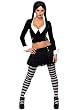 Sexy Wednesay Addams Costume Gothic Theatre Costumes Mini Skirt Crop Top The Addams Family