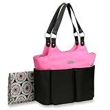Carter's Everyday Tote Diaper Bag - Pink/Black