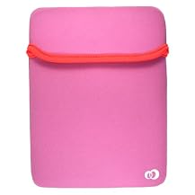 Kroo ASUS Eee Reversible Notebook Computer Sleeve - Gray/ Pink (10959)