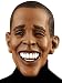 Barack Obama Costume Latex Mask