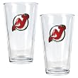 New Jersey Devils NHL 2pc Pint Ale Glass Set - Primary Logo