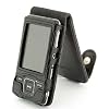 Tuff-Luv Classic "Veggie" Leather case cover - Sony Walkman NWZ-A82X A820 Series (NWZ-A826 NWZA826 NWZ-A828 NWZA828 NWZ-A829 NWZA829) - Black