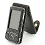 Tuff-Luv Classic "Veggie" Leather case cover - Sony Walkman NWZ-A82X A820 Series (NWZ-A826 NWZA826 NWZ-A828 NWZA828 NWZ-A829 NWZA829) - Black