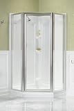 IMAGE OF KOHLER K-704516-L-MX Devonshire Neo-Angle Shower Enclosure, Matte Nickel