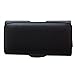 Luxmo LU4HBK Horizontal Leather Pouch Belt Clip Holster Carrying Case for Apple iPhone 5