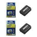 Two High Quality batteries with premium cells - Twin Pack for Sony mini-DV DCR-HC62E 800 Mah