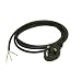 Interpower 86240010 United Kingdom/Ireland Power Cord, BS 1363/A Plug Type, Black Plug Color, Black Cable Color, 10A Amperage, 250VAC Voltage, 2.5m Length