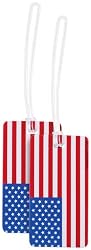 Lewis N. Clark Tsa American Flag Lock And Luggage Tag Set