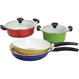 Lock&Lock Cookplus PFOA FREE NON Stick Ceramic Cookware set 6-Pieces Set 01