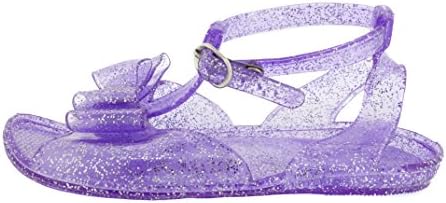 Toddler Girls Glitter Jelly Sandals with Bow - Assorted Colors