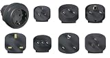Vivanco 7fach Reisestecker-Adapter-Set für mehr als 150 Länder