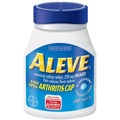 ez caps:Aleve Pain Reliever Tablets with Easy Open Cap-200 ct.