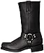Ad Tec RIDETECS Mens 13in Harness Straps Heavy Duty Oiled Leather Motorcycle Boots, Black - Waterproof, Soft Toe, and Heel Motocross Boots For Men