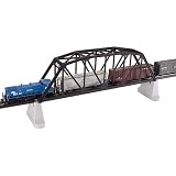 HO KIT Code 83 18 Through Truss Bridge, Black by Atlas Model Railroad