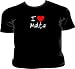 I Love Heart Malta Black T-Shirt