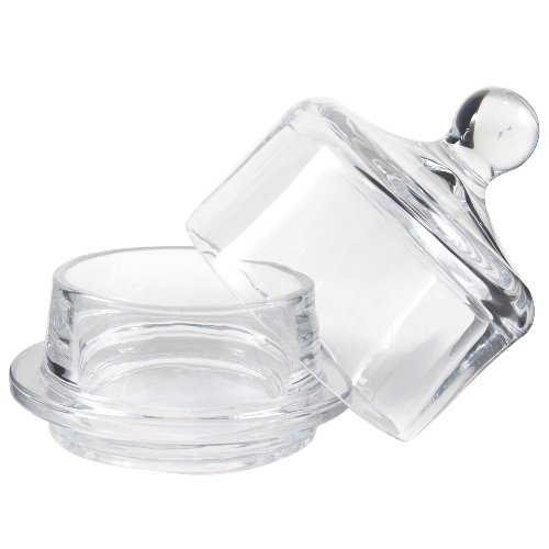 KitchenWorks Small Spell Glass Butter Dish with Dome Lid