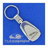 New Jaguar Logo Chrome Tear Drop Stylish Key Chain Ring
