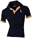 jeansian Mens Dress Casual Slim Fit Short Sleeve T-Shirts D313