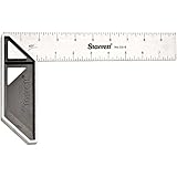 Starrett K53-8-N Stainless Steel Carpenters Try Square, 8" Length