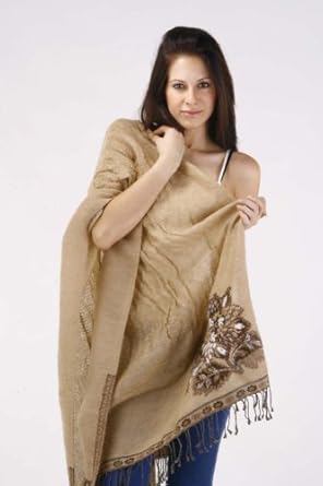 Reversible Pure Wool Lycra Scarf / Wrap / Stole / Muffler