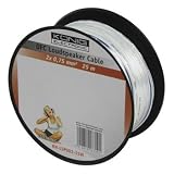 Coupe Haut Parleur 2 x 0,75mm², blanc ligné- 25m
