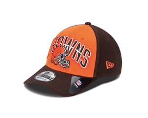 NFL Cleveland Browns 2013 Draft 39Thirty Flex Fit Cap, Small/Medium, Brown