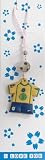 Cell Phone Charm Brazil Soccer Jersey Ronaldo Luis Naz���rio de Lima