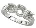 14K White Gold Diamond Engagement Ring Semimount