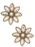 GUESS Retro-Active Flower Earrings, GOLD