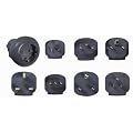 Vivanco Reisestecker set Schuko 7-fach f�r 150 L�nder schwarz