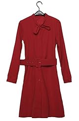 Sophisticated Spring Vintage Belted   Dress With a Bow(s)