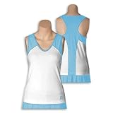 Prince Women's Black Collection Racer Tank 3 - Light Blue