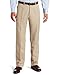 Haggar Mens Textured Stripe Plain Front Pant